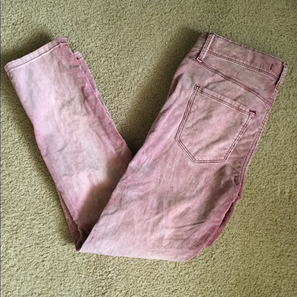 Free people red skinny jeans